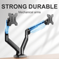 Dual Monitor Mount Stand for 13-32 inch Screens, 360° Heavy Duty Adjustable Arm Desk Mount with Tilt, Swivel, Rotation, Holds Up to 22lbs per Monitor Arm