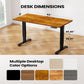 63 x 28 Inches Height Adjustable Electric Standing Desk, Sit Stand up Desk with 4 Memory Pre-setting, Brown