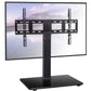 TV Stand Mount, Table Top TV Stand for 37 to 70 inch LCD LED TVs, Height Adjustable Universal Swivel TV Stand with Tempered Glass Base, Max 600x400mm