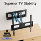 Full Motion Articulating TV Wall Mount Swivel Tilting Bracket Fit for 26-65 In Flat & Curved TVs