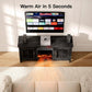 Electric Fireplace TV Stand for 70″ TVs Fireplace Entertainment Center TV Console Table with 18″ Fireplace, Holds up to 200 lbs - Walmart.com