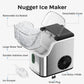Philergo Nugget Ice Maker Countertop, Pebble Ice Maker Machine with Self-Cleaning, 34lbs/24hr, Soft Chewable Pellet Ice Maker for Home, Kitchen, Stainless Steel
