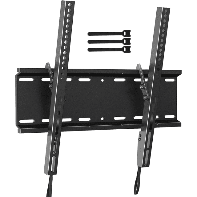 MountFTV Low Profile Tilting TV Wall Mount Bracket for 23-60 inch LED LCD OLED Flat Screen TVs with 400x400mm, Holds up to 115lbs
