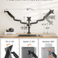 Triple Monitor Desk Mount Stand, Adjustable Gas Spring Arm Mount for 13 to 27 inch Computer Screens, Heavy-Duty VESA Compatible Triple Monitor Stand with USB, Each Arm Supports up to 17.6 lbs