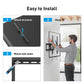 MountFTV Tilting TV Wall Mount Bracket for 37-82 inch Flat Screen TVs, Max 600x400mm Holds up to 132 lbs