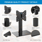 PERLESMITH Swivel Universal TV Stand for 19-39" TVs/Monitor/PC Height Adjustable with Tempered Glass Base Max 200x200