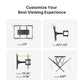 Full Motion TV Mount for 26-55" TVs with Swivel Tilt Extension Leveling Max Hole 400x400mm & 99lbs