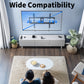 MountFTV Fixed TV Wall Mount for 32-82 inch TVs, Tilt TV Wall Bracket with Adjustable Pull Cords, Max 600 x 400mm, Hold up to 132 lbs