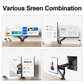 Dual Monitor Mount Stand for 13-32 inch Screens, 360° Heavy Duty Adjustable Arm Desk Mount with Tilt, Swivel, Rotation, Holds Up to 22lbs per Monitor Arm