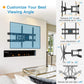 MountFTV Full Motion Articulating Swivel TV Wall Mount Bracket TV Stand for 26-65" LED LCD OLED Flat Curved Screen TVs,Max 400x400mm