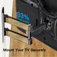 Full-Motion TV Wall Mount. 26 to 60 inch TV's, Capacity 88 lbs