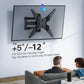 MountFTV TV Wall Mount for 26-60" TVs with Swivels & Tilting Max 400x400, Holds up to 70lbs