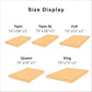 CHITOOMA 3 inch Gel Memory Foam Mattress Topper with Removable & Washable Cover, Full