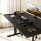 Electric Standing Desk with Drawers, 48" x 24" Gaming Desk with Monitor Stand, Black