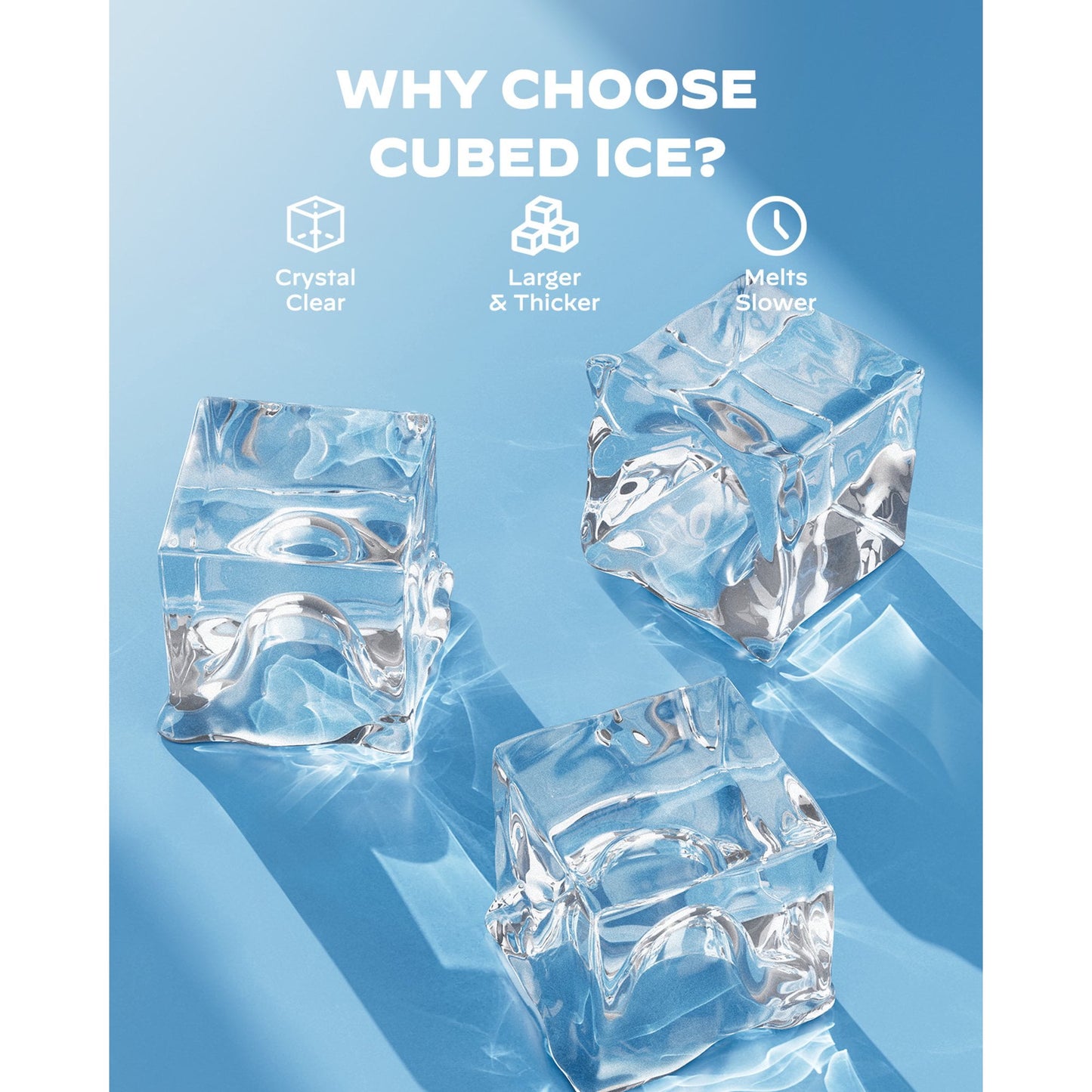 Philergo Ice Makers Countertop, 44lbs/24hrs Cubed Ice Machine with 2 Ways to Add Water, Auto Self-Cleaning for Home, Kitchen, Party, 24 Cubes Ready in 13 Mins, Stainless Steel