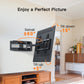 MountFTV Full Motion TV Wall Mount Bracket Fit for 50-90" Flat Curved LED TVs, Max 800x400mm,Holds up to 165lbs