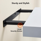 2Pcs/Set 15" Wood Wall Mounted Floating Shelves Storage Shelving For Living Room, Dining Room, Office, Bedroom