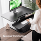 Standing Desk Converter, 32 inch Height Adjustable Desk Riser or Dual Monitor Workstation with Removable Keyborad Tray for Home Office