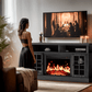 Electric Fireplace TV Stand for 70″ TVs with remote control Fireplace Entertainment Center TV Console Table with 23″ Fireplace, Holds up to 200 lbs - Walmart.com
