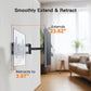 MountFTV Full Motion TV Wall Mount Bracket Fit for 50-90" Flat Curved LED TVs, Max 800x400mm,Holds up to 165lbs