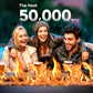 42" 2 in 1 Outdoor Propane Fire Pit Table with Lid,Lava Rock and 50,000 BTU for Patio Deck Garden Backyard Party