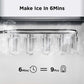 Philergo Countertop Ice Maker 26 lbs/24h 9 Cubes/6 Mins with Self-Cleaning Bullet Ice Maker for Home Office Bar Party