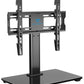 MountFTV Universal Swivel TV Stand Mount, Tabletop TV Stand for 32-55" TVs Max 400x400, Holds up to 88lbs