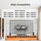 MountFTV Full Motion TV Wall Mount Bracket Fit for 50-90" Flat Curved LED TVs, Max 800x400mm,Holds up to 165lbs