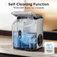 Philergo Nugget Ice Maker Countertop, 35lbs/24H with Self-Cleaning Function Pellet Ice Maker for Home, Kitchen, Office, Stainless Steel