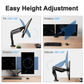 Dual Monitor Mount Stand for 13-32 inch Screens, 360° Heavy Duty Adjustable Arm Desk Mount with Tilt, Swivel, Rotation, Holds Up to 22lbs per Monitor Arm