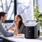 Philergo Nugget Countertop Ice Maker, Chewable Pellet Ice Machine with Self-Cleaning for Home Kitchen, 34lbs/24Hrs, Black
