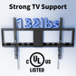 MountFTV Fixed TV Wall Mount for 32-82 inch TVs, Tilt TV Wall Bracket with Adjustable Pull Cords, Max 600 x 400mm, Hold up to 132 lbs