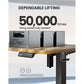 Electric Standing Desk 55 x 28 Inches Height Adjustable Sit Stand up Desk Memory Computer Home Office Desk, Vintage Brown - Walmart.com