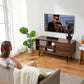 TV Console Table with Storage for 55 inch TV Retro Wood TV Stand & Entertainment Center for Living Room Bedroom - Walmart.com