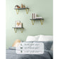 Myfurnideal 3 Sets Floating Shelves Wall Mounted Shelves for Bedroom, Living Room, Bathroom, Kitchen, Black - Walmart.com