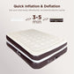 16" King Air Mattress with Built-in Pump and Carrying Bag, Brown - Walmart.com