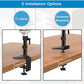 Myfurnideal Dual Monitor Arm Stand for Two 13 to 27 Inch Flat with Height Adjustable Dual Gas Spring Desktop Mount with Clips - Walmart.com