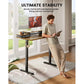 Height Adjustable Electric Standing Desk with Monitor Stand, 2 Drawers and Storage Shelf 55x28 Inches Sit Stand Up Desk, Vintage Brown - Walmart.com