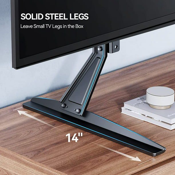 Myfurnideal Universal Table Top TV Stand for 22 - 65 Inch TVs with Height Adjustable Leg Stand, Holds up to 110 lbs, Max 800x500mm - Walmart.com