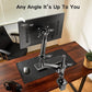 Myfurnideal Single Monitor Mount Fits 13-32'' Monitor with Height Adjustable Monitor Arm, Hold up to 19.8lbs - Walmart.com