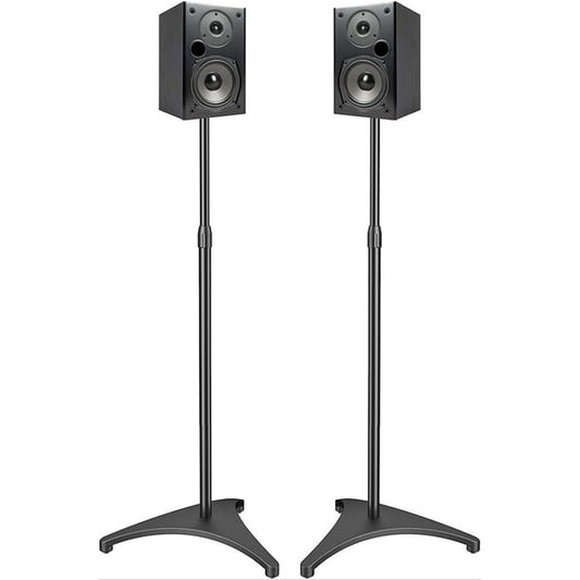 Height Adjustable Speaker Stands with Cable Management for Satellite Speakers and Small Bookshelf Speakers, Hold up to 8lbs - Walmart.com