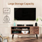 TV Console Table with Storage for 55 inch TV Retro Wood TV Stand & Entertainment Center for Living Room Bedroom - Walmart.com