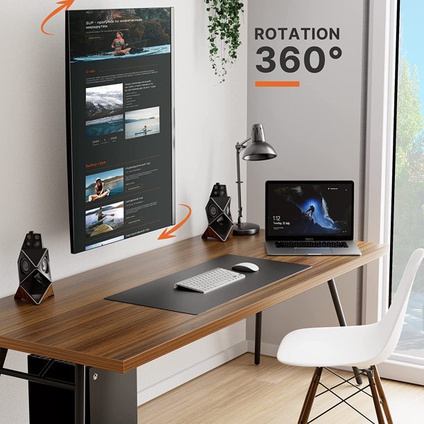 Full Motion TV Wall Mount Bracket for Most 17-42 Inch Flat Curved TVs & Monitors, Max 200x200mm, Hold up to 44lbs - Walmart.com