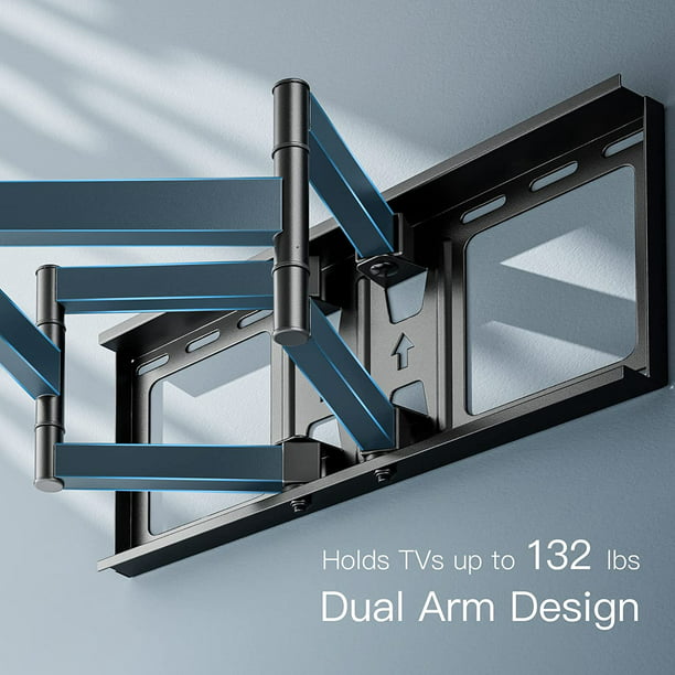 Myfurnideal Full Motion TV Wall Mount for Most 37-75 inch TVs Wall Bracket TV Mount with Dual Articulating Arms, Hold up to 132 lbs, Max 600x400mm - Walmart.com