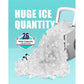 Ice Maker Machine for Countertop W/ 2 Sizes Bullet-Shaped Ice, 9pcs/6min, 26lbs/24h, Self-Cleaning, W/Scoop & Basket for Home, Kitchen, Office, Bar (Silver) - Walmart.com