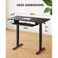 Electric Standing Desk with Keyboard Tray 55 x 28 Inches Height Adjustable Sit Stand up Desk Memory Computer Home Office Desk - Walmart.com