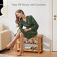 Bamboo 3-Tier Shoe Rack Bench Sturdy Shoe Organizer for Entryway Bedroom Living Room Balcony, Hold up to 300lbs - Walmart.com