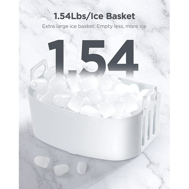 Portable Ice Makers Countertop, 9pcs/6min, 26lbs/24h, w/ 2 Sizes Bullet-Shaped Ice, Self-Cleaning, w/Scoop & Basket for Home, Kitchen, Office, Bar, Party, Black - Walmart.com