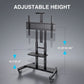 Mobile TV Cart with Height Adjustable AV Shelf Rolling Floor TV Stand for 55-90 Inch Flat TV, Holds up to 200Lbs, Max 800x500mm - Walmart.com