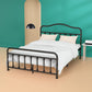 Queen Size Metal Bed Frame No Box Spring Needed Platform Bed Frame with Sturdy Steel Headboard and Footboard, Black - Walmart.com